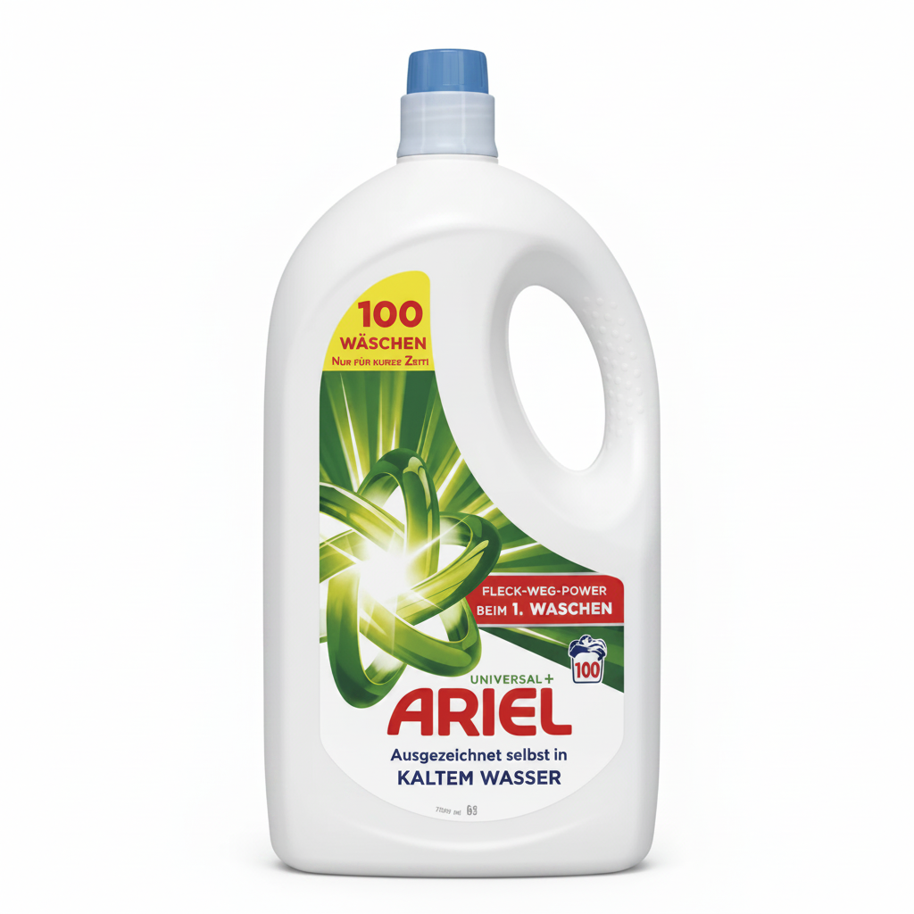 Ariel Universal+ 4,9L – 100 praní celá lahev